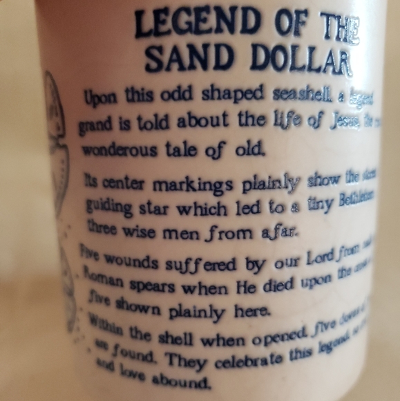 Ledgend of the Sand dollar coffee cup. - Picture 2 of 5
